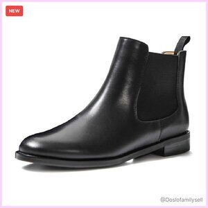 Classic Leather Chelsea Boots Elegant Minimal Chic Ankle Booties Comfortable
